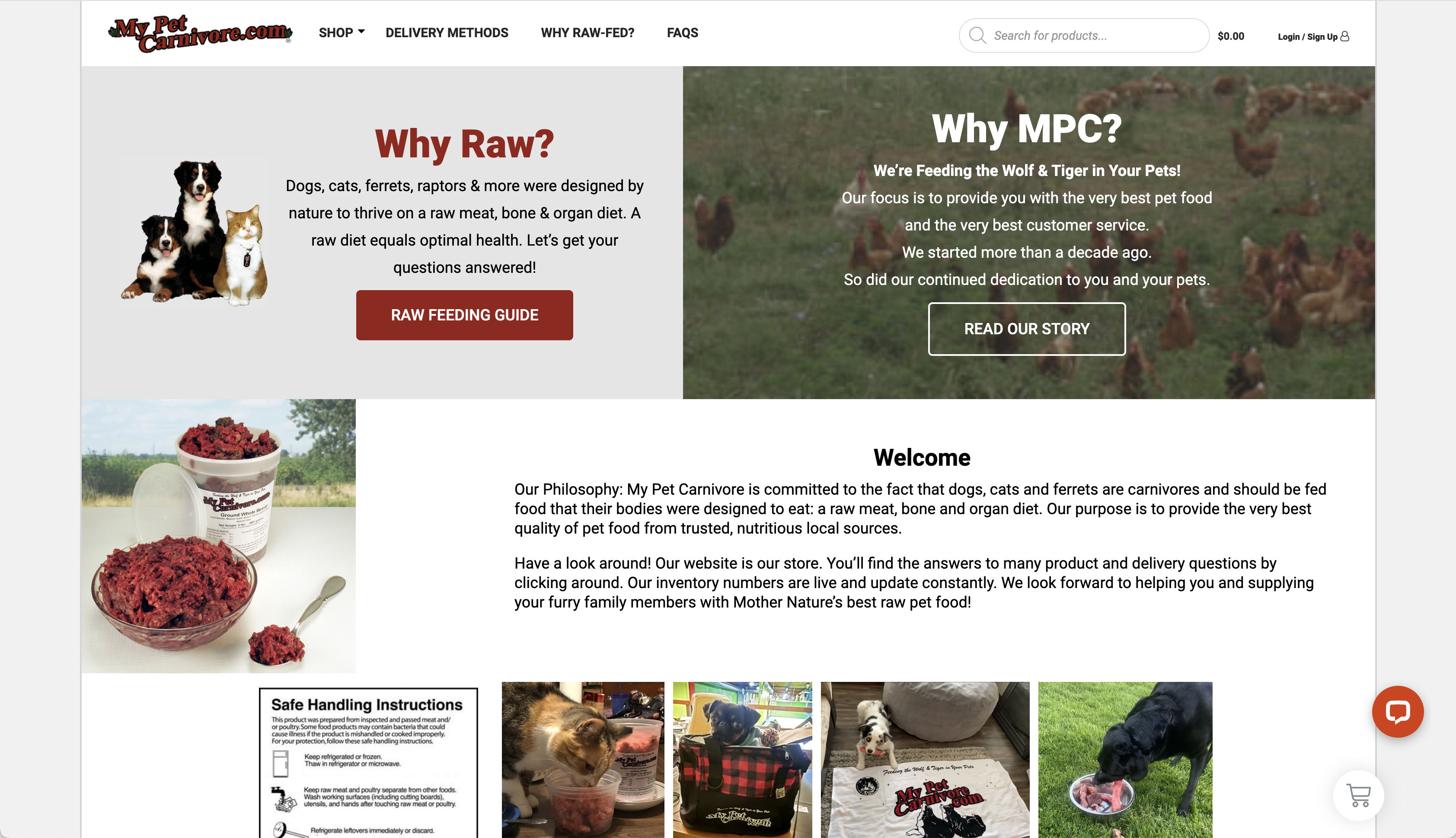 My Pet Carnivore Website