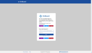OnBoard LogOut Page